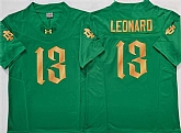 Men's Notre Dame Fighting Irish #13 Riley Leonard Green 2025 F.U.S.E. Limited Stitched Jersey,baseball caps,new era cap wholesale,wholesale hats